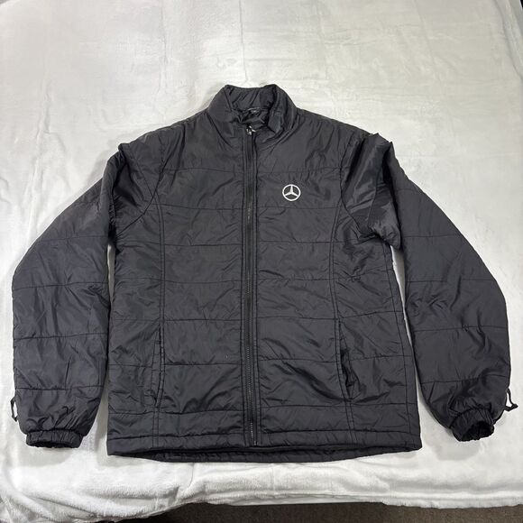 Port Authority MERCEDES-BENZ Dealership Employee Puffer Jacket Womens Small - Picture 1 of 8